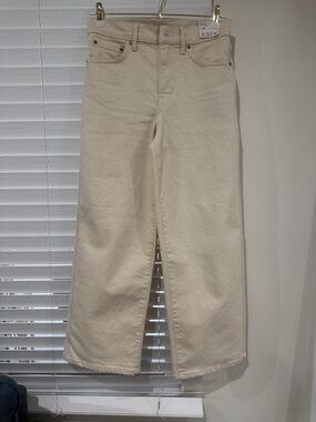 J. Crew Off-White Wide-Leg Jeans